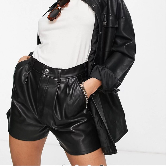 Shorts | Levis High Rise Faux Leather 